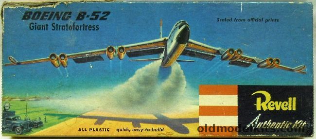 Revell 1/175 Boeing B-52 Giant Stratofortress Short Box One Piece Stand Arm And Decal Sheet Error - Pre 'S' Issue, H207-98 plastic model kit